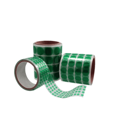 Green Color Double Sided Die Cutting Adhesive Die Cut Green Pet Tape 